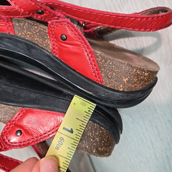 Dansko Women Jolie Red Strappy Leather Sandals Shoes Sz 36/6-6.5 - Picture 8 of 12